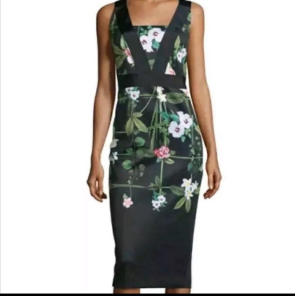 Ted Baker secret trellis summer dress size 8